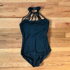 Strappy High Neck Leotard